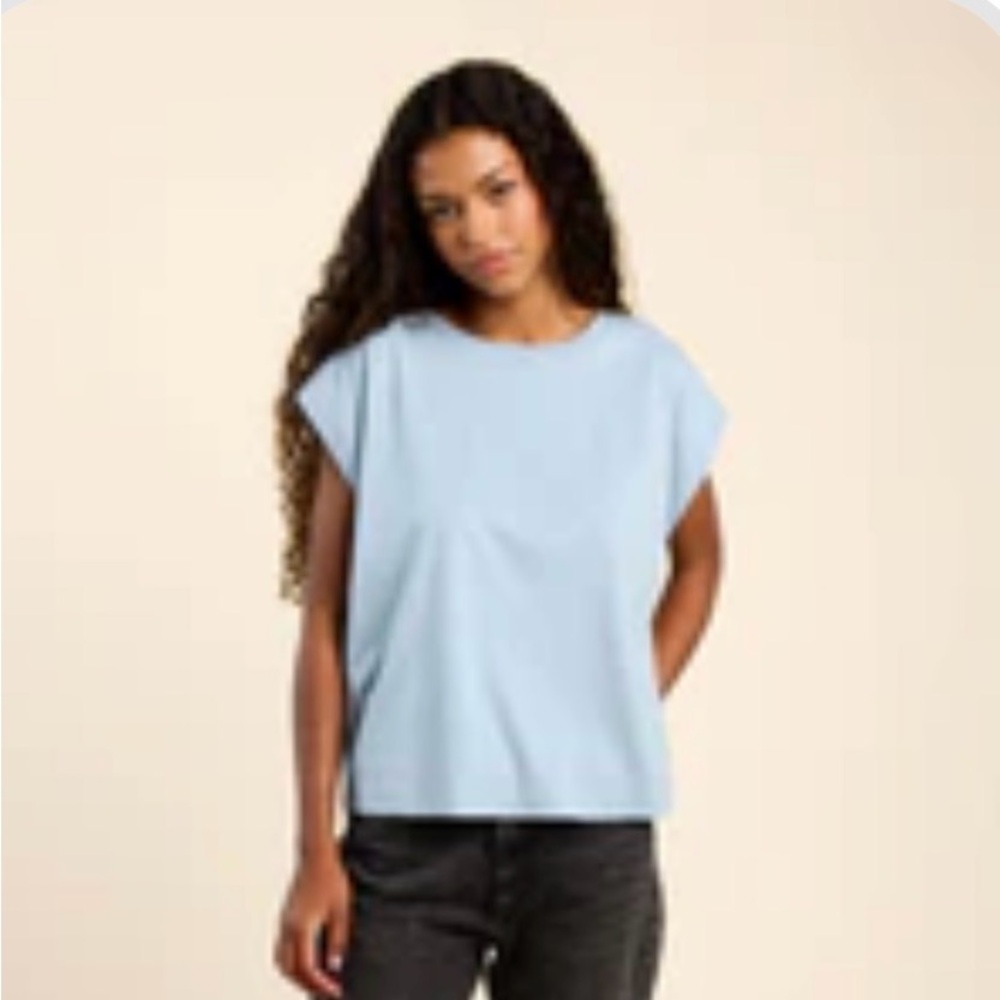 Nuuds Muscle Tee in Mist size Large